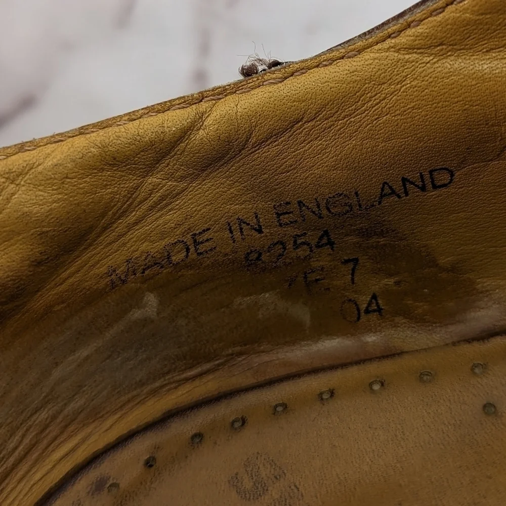 Vtg Dr Martens Shoe Womens 9.5 Leather Monk Strap Buckle Made England Oxford Y2K - Picture 13 of 14